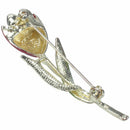 Rhinestone Tulip Brooch Dripping Flower Brooch Accessories(Red) A9X7