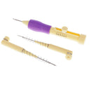 6Pcs Punch Embroidery Needles Stitching Pen Kits Craft Tool Threaders Sewing