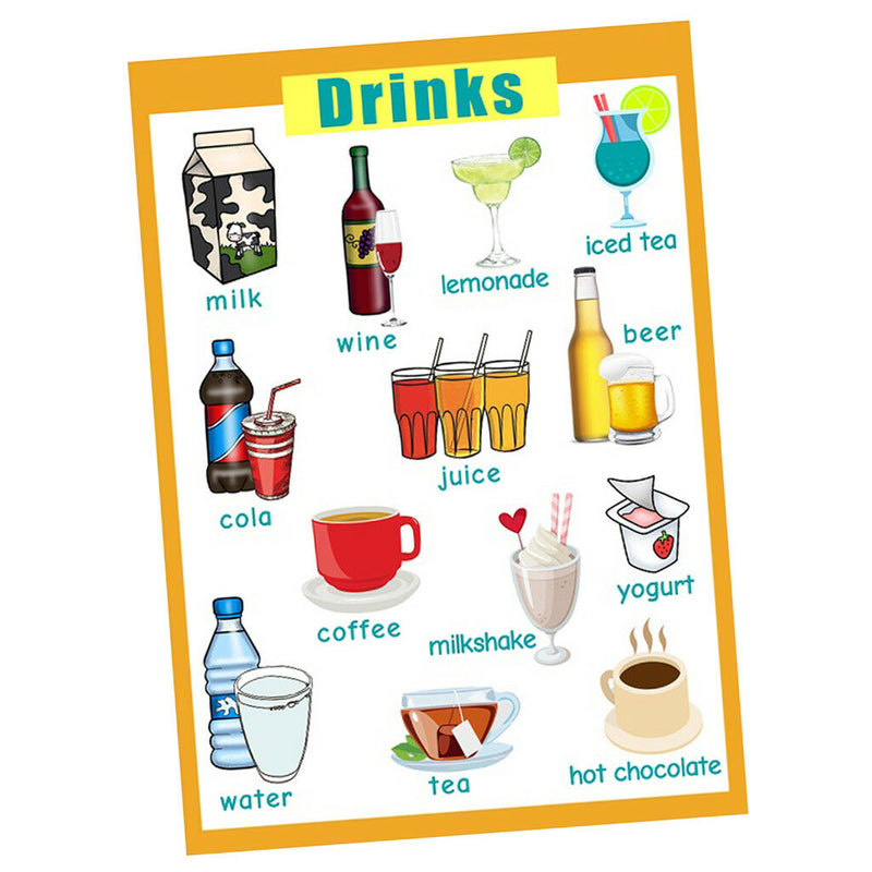 Classroom &Drinks~Kindergarten Classrooms Early Learning Posters Chart
