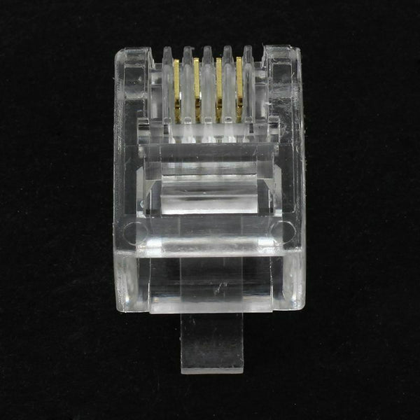 4 Pin RJ11 6P4C Connector Plug for Handset Cable 4 Pcs O4D9