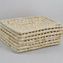 Portable Small Square Box Simple Natural Pastoral Wind Straw Bag Square Han