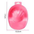 Nail Art Hand Wash Remover Soak Plastic Bowl Nail Bath Manicure Tool(Pink)