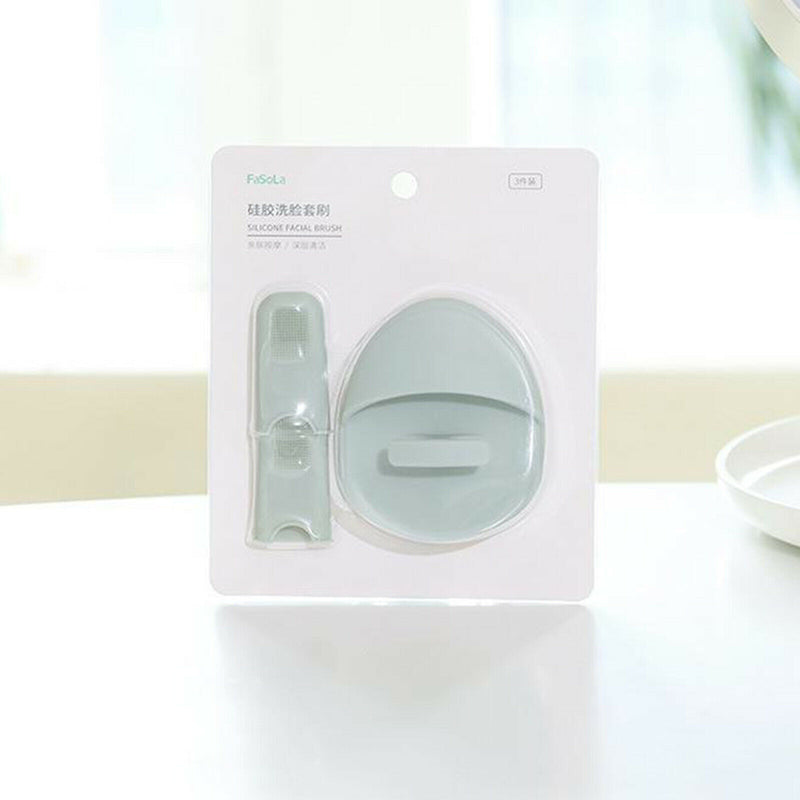 Silicone Face Cleansing Brush, Silicone Face Scrubber Lip Exfoliating Brush for