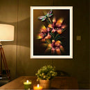 5D DIY Diamond Embroidery Lily Flower and Dragonfly Diamond Painting Cross