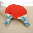 Table Tennis Bats + 3 Ping Pong Balls Set Long Handle Ping Pong Rackets Paddles