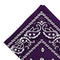 Women Men Novelty Print Cowboy Bandana Head Wrap Neck Scarf Wristband Purple