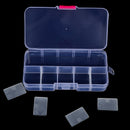 1Pc 10 Compartments Clear Plastic Storage Box Jewelry Screw Organizer Contain JR