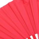 Bamboo structure of Kung Fu Tai Chi Wushu martial arts hand Fan Red Z7S8