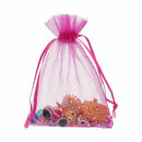 100PCs 10x15cm Mixed Colors Organza Jewelry Gift Present X-mas Pouch Bags