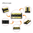 4 Gang Dual Brass Bus Bar 60A DC 32V, Positive and Negative Bus Bar fo Marine
