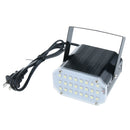 Sound Activated Flash Speed Control Party Stage Strobe White Light 24 LEDs