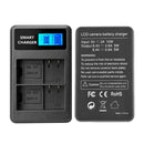 EN-EL15 LCD Display Dual Port USB Battery Charger for Nikon D7000 D800 D600