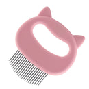 Pet Cat Massage Brush Kitten Removal Loose Hair Grooming Cleaner (Pink) A