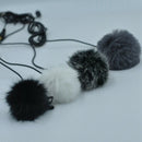 Universal Lavalier Microphone Furry Windscreen Fur Windshield Wind Muff Sof