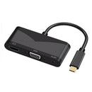 USB-C 3.1 Type C to 4K HDMI & VGA Adapter for Notebook Laptop MacBook Googl O5Q9