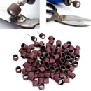 100pc Refills Grit Sanding Paper Bands 1/2" Drum & 2pc Mandrel For Rotary Tool