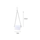 Metal Dangle Drop Earrings Rolling Tissue for Women Ear Hook Jewelry Gift