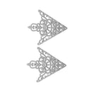 Triangle Brooches Collar Lapel Pins for Men Suits Accessories Retro Hollow