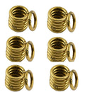 36x 25mm Round Spring Snap Hooks Zinc Alloy Organizing Accessory Buckle