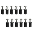12 Piece M6 Rubber Well Nuts Kit Stainless Steel Screws for Kayak Canoe Boat