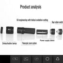 Waterproof Zoomable LED Flashlight Bike Headlight Torch+ Silicone Strap