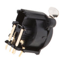 Curved XLR 5Pins Female Chassis Panel Mounted Socket Adapter for DMX MIC