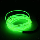 2PCS Luminescent Neon LED Lights Glow EL Wire String 5 Meters Blue Green