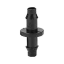 100pcs 1/4 Inch Straight Barbed Double Way Joint Drip Irrigation Connector