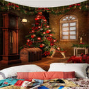 Xmas Art Wall Hanging Tapestry Christmas Decor Backdrop Party Decoration 07