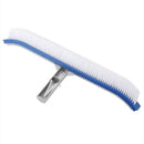 18 Inch Outdoor Pool Wall Brush Swimming Pool Cleaning Tool Aluminum Handle