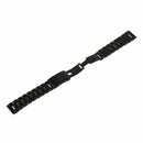 18 CM Steel Bracelet for Watch Black with Loop Anse 20MM