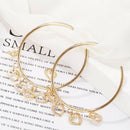 Bohemian Love Heart Hoop Drop Dangle Earrings Women Statement Ear Studs Earri JR
