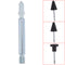 75mm Stainless Steel Percussion Massage Tip Extension Rod Massager Bit Tip Set