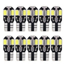 10PCS Canbus T10 194 168 W5W 5730 8 LED SMD White Car Side Wedge Light Lamp BX