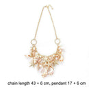 Ladies Necklace Sweater Chain Beach Starfish Conch Shell Pendant Jewelry Z5U8