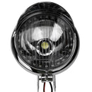 Motorcycle LED Headlight Passing Light Angel Eye 12V Spot Lamp Universal