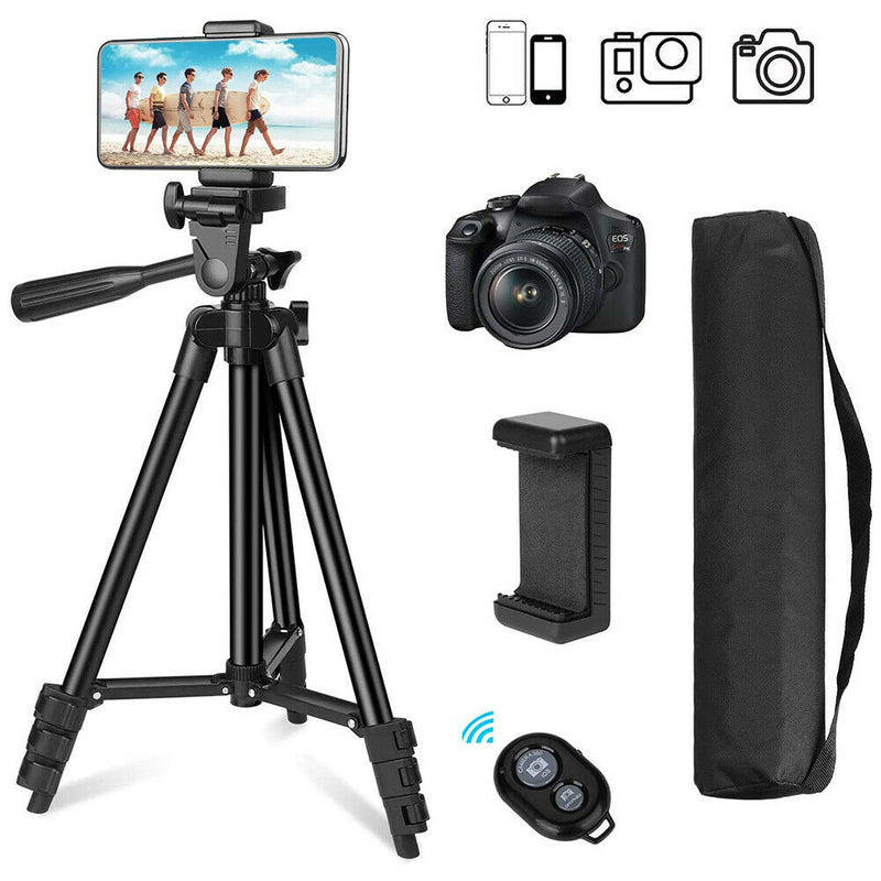 Phone Stand Holder with Bluetooth Remote Shutter Handbag for DSLR Camera Gopro