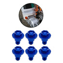 6pcs/Set Motorcycle Front Fork Guard Bolt Screws Anodized Color Fit for  Blue