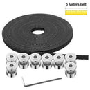 GT2 Timing Belt Pulley, 8Pcs 5mm 20 Teeth Timing Pulley Wheel and GT2 5 Met L1N2
