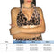 Leopard Halter Vest Women V-neck Bra Tank Sleeveless Crop Tops (Brown M)