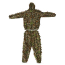Breathable Leafy Camo Hooded Stretchy Ghillie Suits Clothes Jacket Pants for