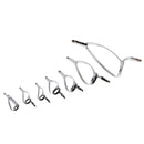 7pcs Fishing Rod Guides Tip Top Repair Kit Double Leg Boat Fishing Rod Guide