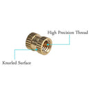 330Pcs Female Thread Knurled Nuts M2 M3 M4 M5 Brass Threaded Insert Round I V6Q9