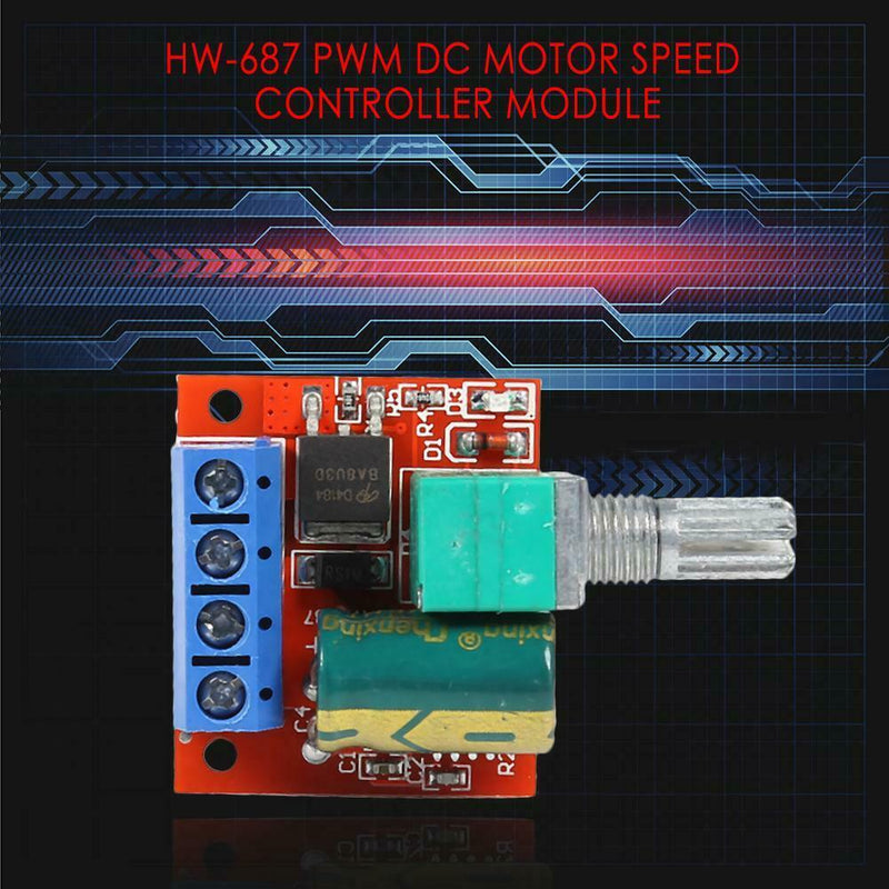 HW-687 PWM DC Motor Speed Controller Module DC4.5V-28V Adjustable Regulator A