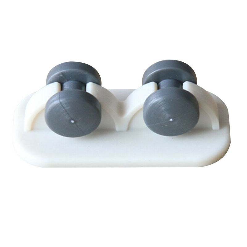 4pcs Long Fixed Casters One-Way Wheel Plastic Trash Can Undirectional Wheel