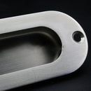 1pcs Rectangular Face Fix Flush Recessed Sliding Door Pull Handle Stainless V1I6