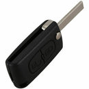 Flip Remote Keyless Key case shell for PEUGEOT 207 307 307S 308 407 607 Wit B1B3