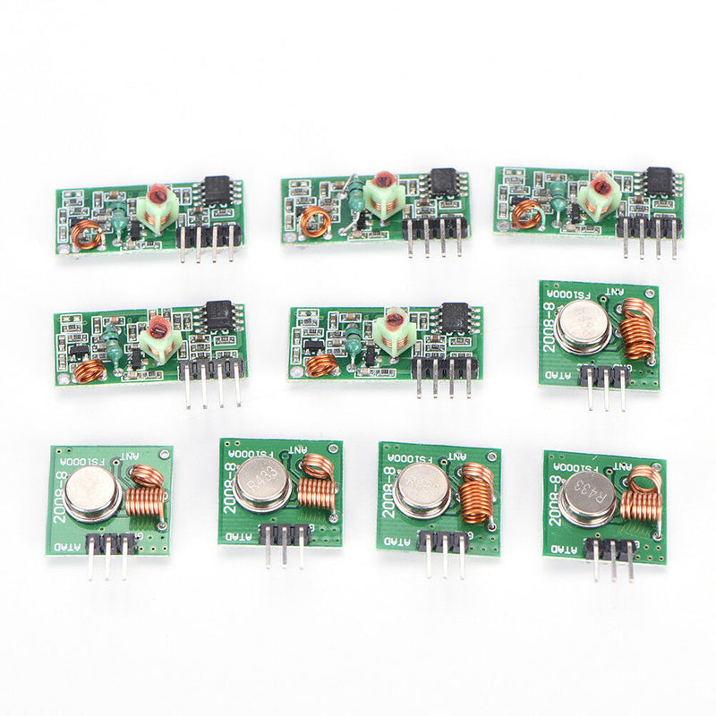 5x 433Mhz RF transmitter and receiver kit Module Arduino ARM WL MCU Raspberry Gw