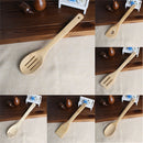 6x/Set Bamboo Utensil Kitchen Wooden Cooking Tools Spoon Spatula Mixing LJ