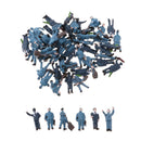 1/150 Scale Multicolor Worker Action Figures N Train Roadway Scene Building